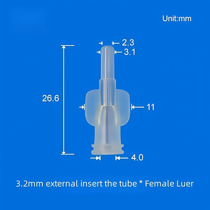 Luer Fittings ,Luer Lock Adapter Tubing Connection, Polycarbonate
