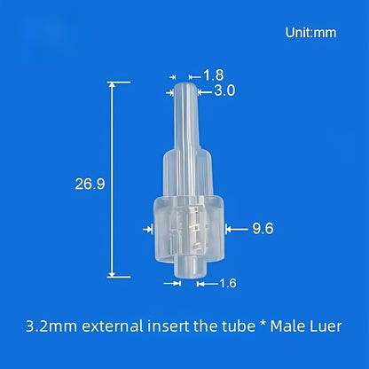 Luer Fittings ,Luer Lock Adapter Tubing Connection, Polycarbonate