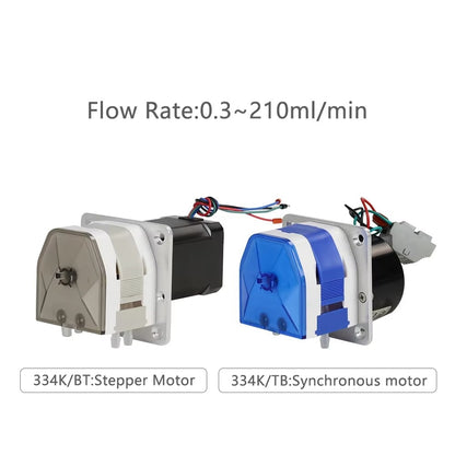 334K Peristaltic Pump - 0.3~210 ml/min, Multi-Channel, Low Pulsation, High Accuracy
