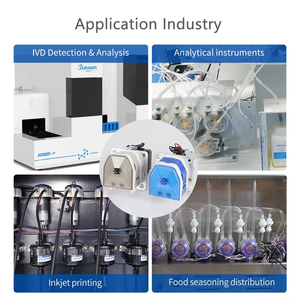 334K Peristaltic Pump - 0.3~210 ml/min, Multi-Channel, Low Pulsation, High Accuracy