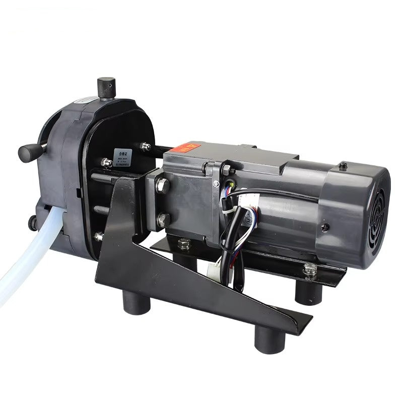353YJLT Bracket Type Peristaltic Pump Side View - Durable Chemical Resistant Tubing Pump
