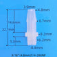 1/4-28 UNF Male Threaded Straight Hose Barb Connector