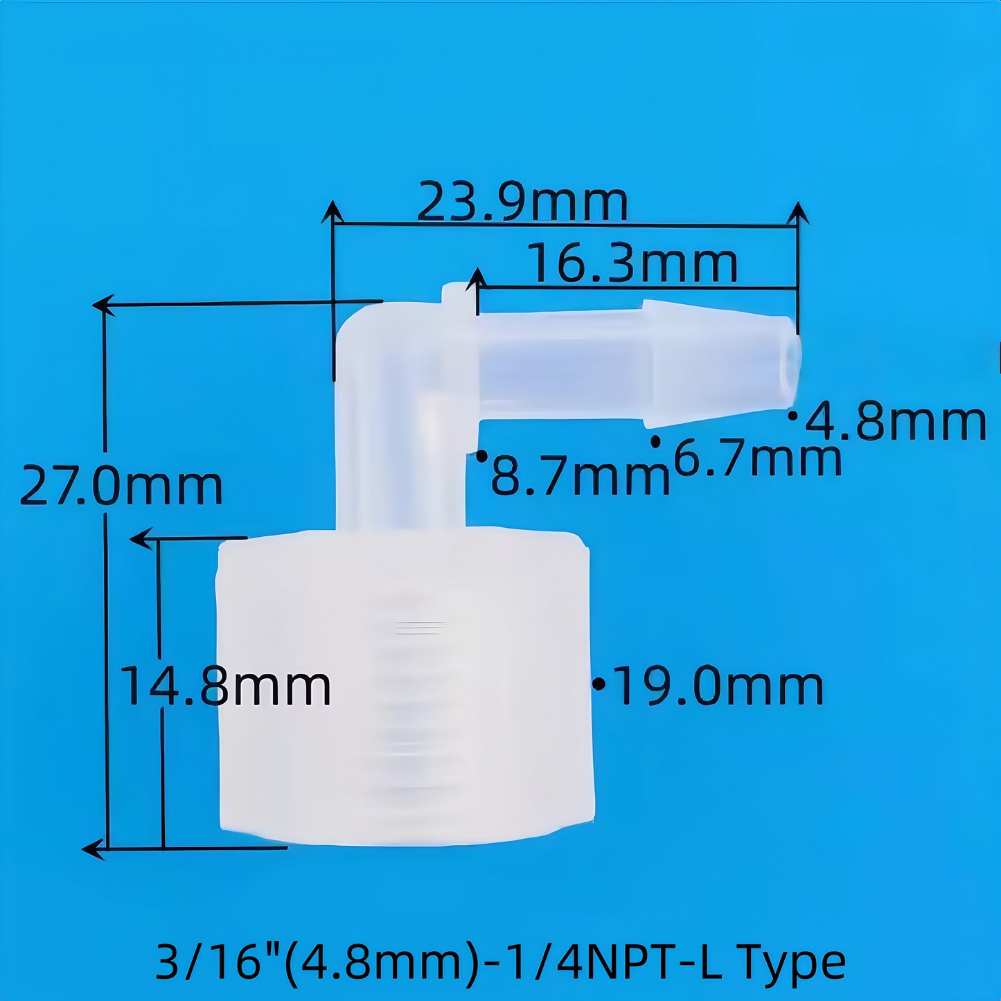 1/4NPT L-Type Female Thread Connector, Elbow Design