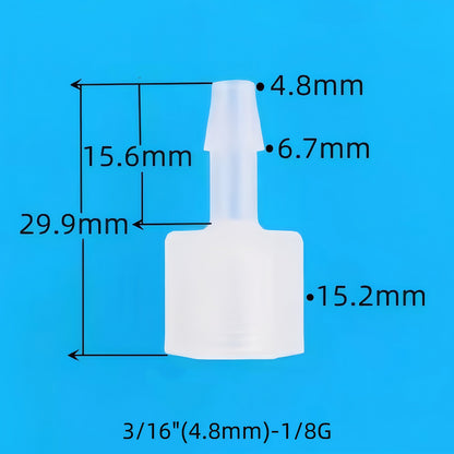 1/8G Female Thread Connector, Food Grade PP