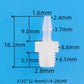 1/4-28 UNF Male Threaded Straight Hose Barb Connector