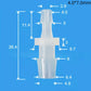 Reducer Tube Connectors Barb Fittings – Food‑Grade PP Plastic