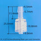 Rotating Male Luer Lock Connector, PC Slip Type, Movable Swivel Fitting for Fluid and Medical Tubing
