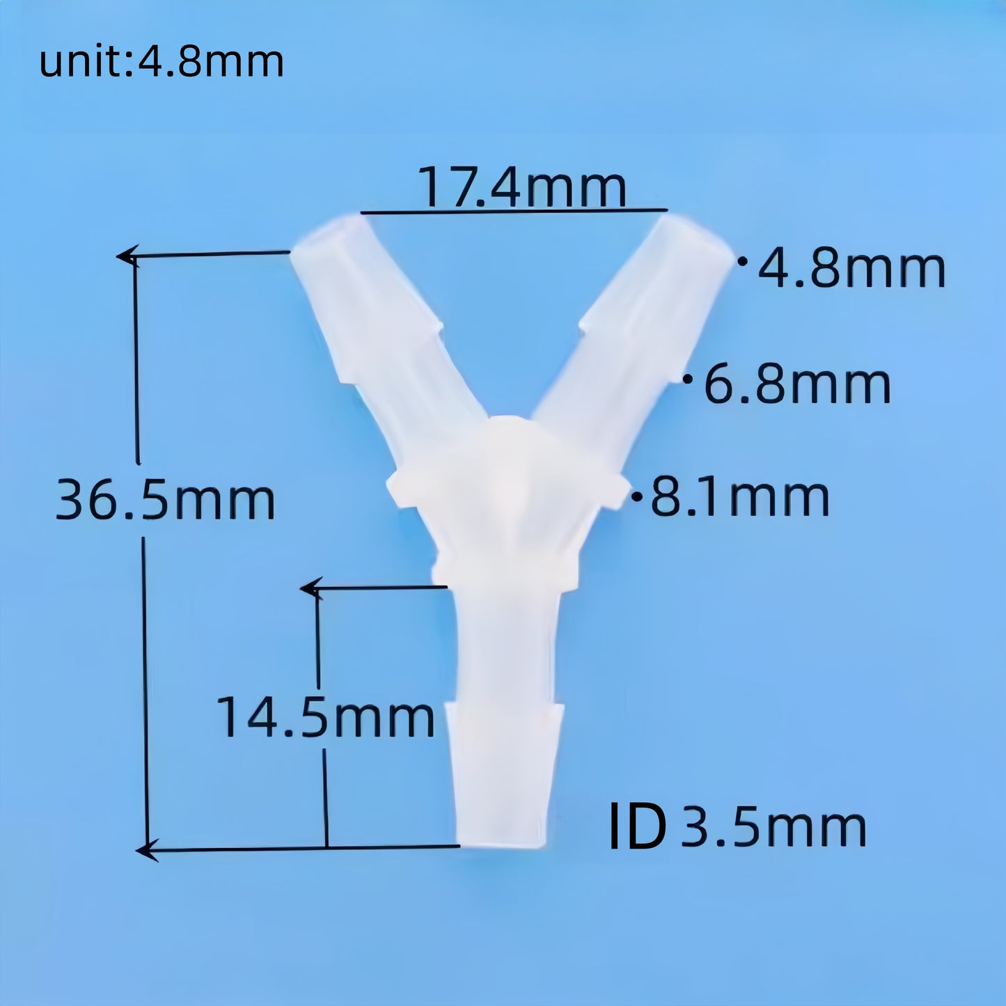 Premium PP Y‑Type Y Barb Connector | Heat & Chemical Resistant