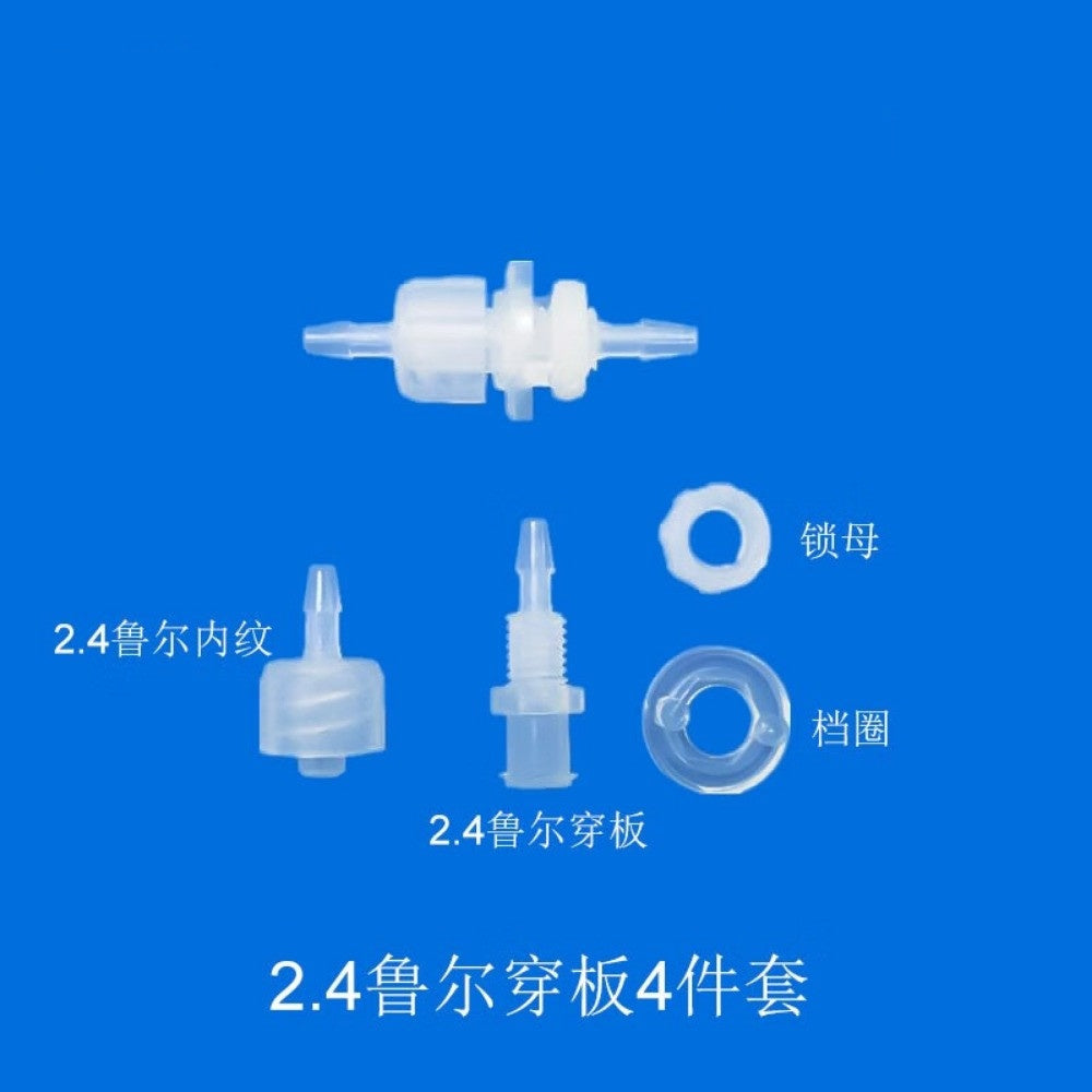 10 /pk 1/16 3/16 1/8 5/32 Food Grade Luer Lock Bulkead Fittings To Barbed Luer Connectors Tube Connection