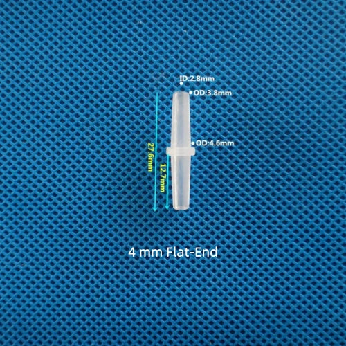 4mm Flat-End equal barb straight connector for laboratory flexible hose
