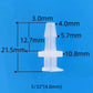 Female Luer Plastic Hose Barb Lock Connector Durable Medical Grade