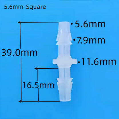 Equal Barb Hose Fittings – Food Grade Plastic Tube Connectors (PP)