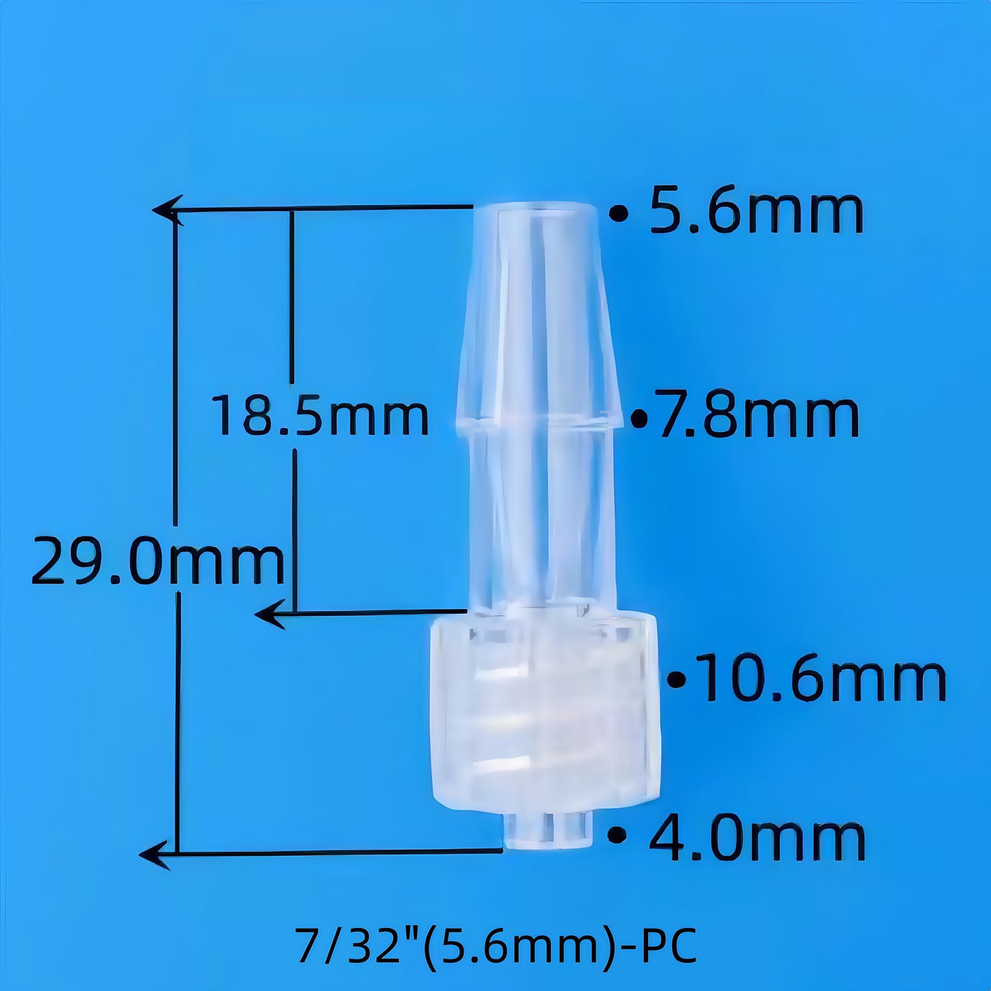 Male Luer PC Barb Lock Connector – High Temperature Resistant, Secure, Leak-Free Tube Fitting for Medical and Industrial Use