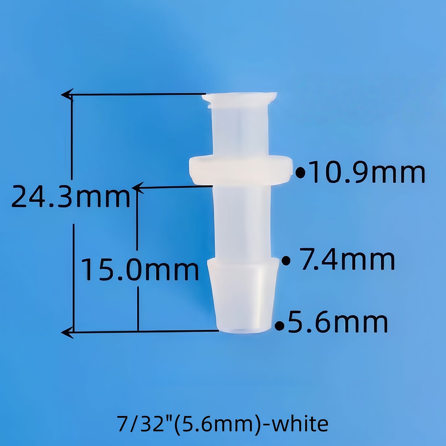 Female Luer Plastic Hose Barb Lock Connector Durable Medical Grade