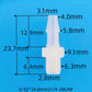 1/4-28 UNF Male Threaded Straight Hose Barb Connector