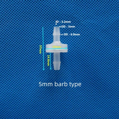 5mm Barb Type Plastic One-Way Check Valve Tube Fitting Water Gas Liquid Flow Control
