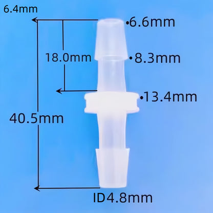 Equal Barb Hose Fittings – Food Grade Plastic Tube Connectors (PP)