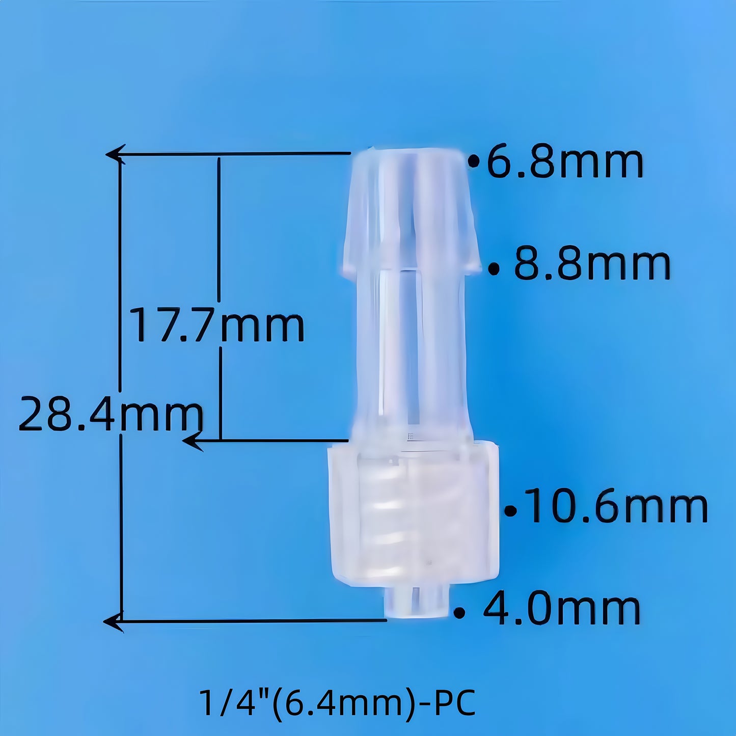 Male Luer PC Barb Lock Connector – High Temperature Resistant, Secure, Leak-Free Tube Fitting for Medical and Industrial Use