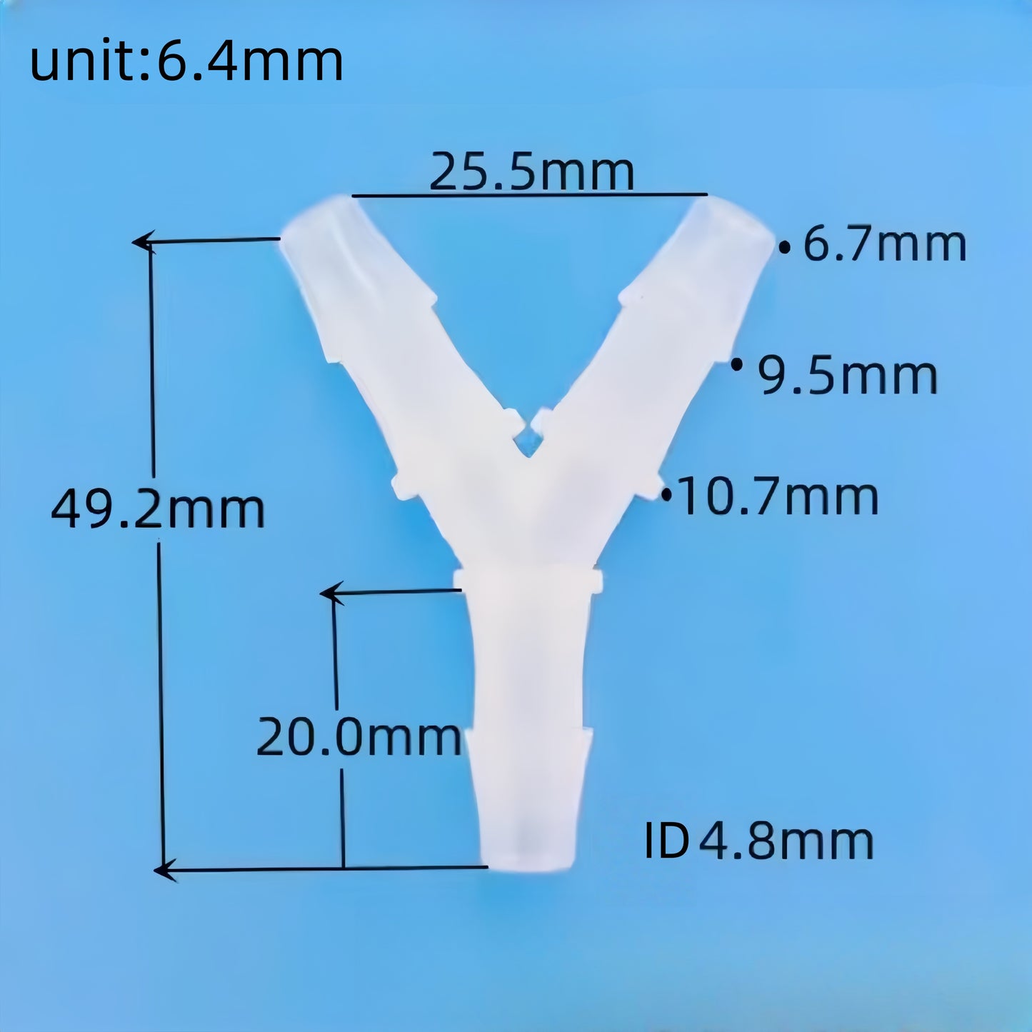 Premium PP Y‑Type Y Barb Connector | Heat & Chemical Resistant