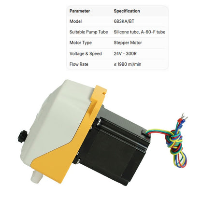 683KA Peristaltic Pump | High-Pressure Viscous Liquid Transfer, ≤3750 ml/min