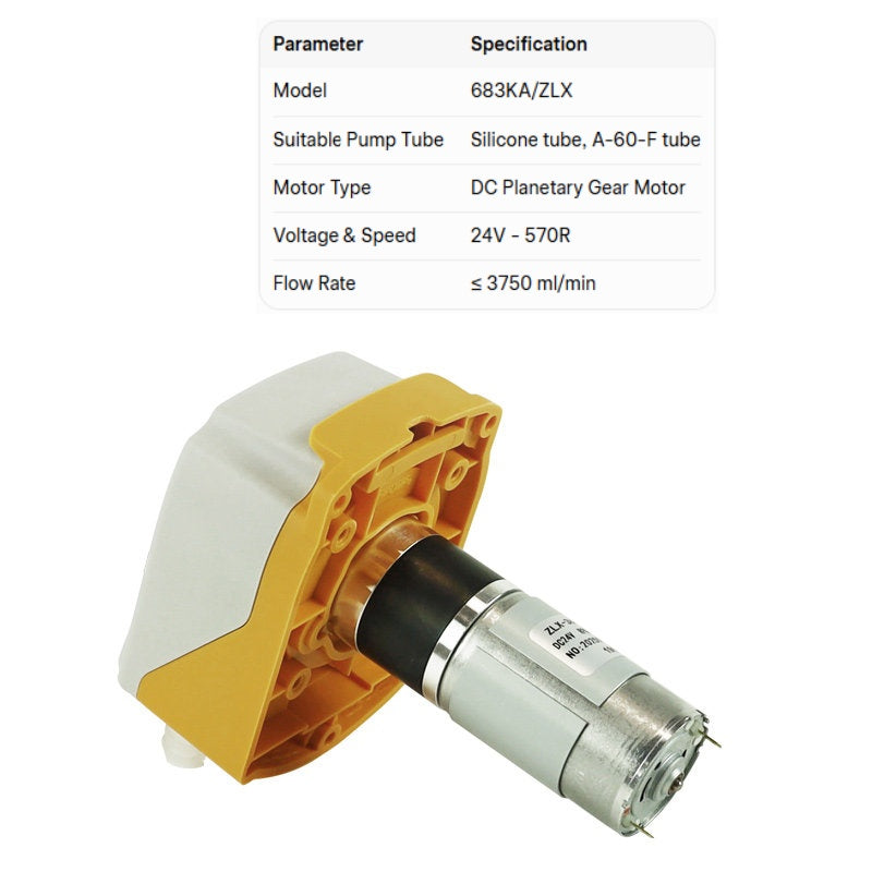 683KA Peristaltic Pump | High-Pressure Viscous Liquid Transfer, ≤3750 ml/min