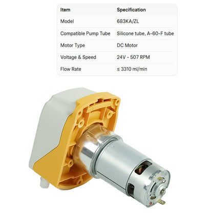 683KA Peristaltic Pump | High-Pressure Viscous Liquid Transfer, ≤3750 ml/min