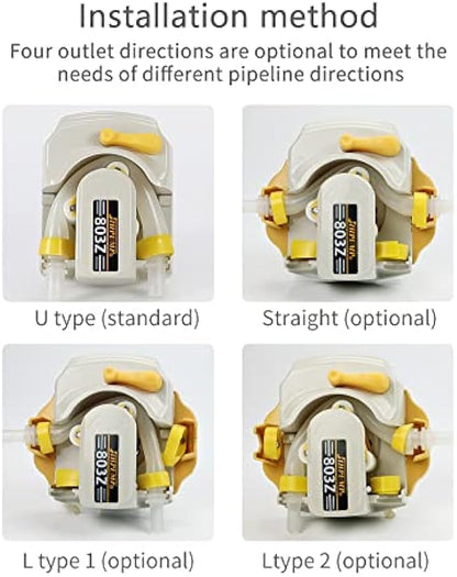 803Z Large Flow Peristaltic Pump - 24V DC Motor for Viscous Fluids