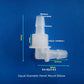 L Elbow Bulkhead Fittings, Elbow Hose Connector Panel Mounting Fittings PP