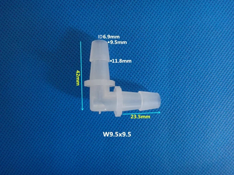 PP Plastic 90 Degree Elbow Hose Barb Fitting Medium Sizes 5mm 6mm 8mm 10mm Comparison
