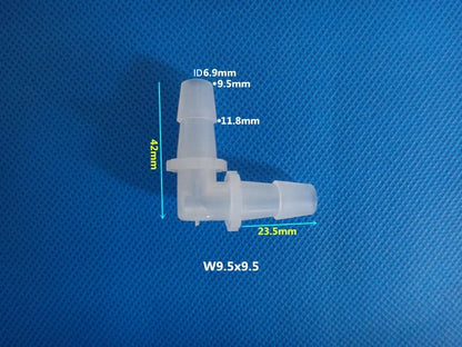PP Plastic 90 Degree Elbow Hose Barb Fitting Medium Sizes 5mm 6mm 8mm 10mm Comparison
