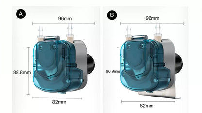 BP1000 Peristaltic Pump Multiple Angles View Compact Design 1100-1250ml/min Flow Rate
