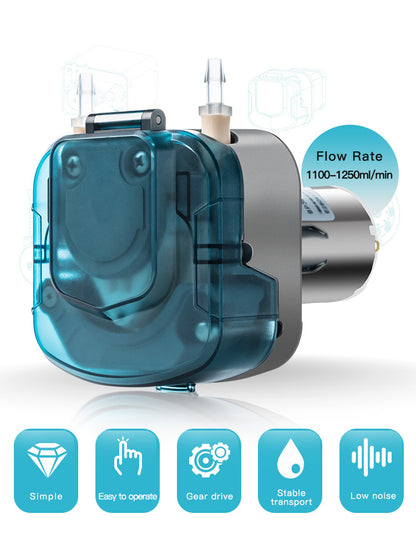 BP1000 Peristaltic Pump with Transparent PC Shell and Spring Compensation Structure for Precise Fluid Transfer
