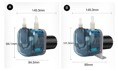 BP3000 Peristaltic Pump Multiple Angles - Panel Mount and Vertical Mount Options, Silicone Norprene Tube
