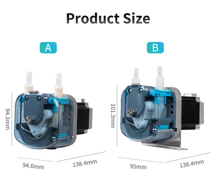 BP3000 Peristaltic Pump Product Size Dimensions Diagram with Measurement Reference

