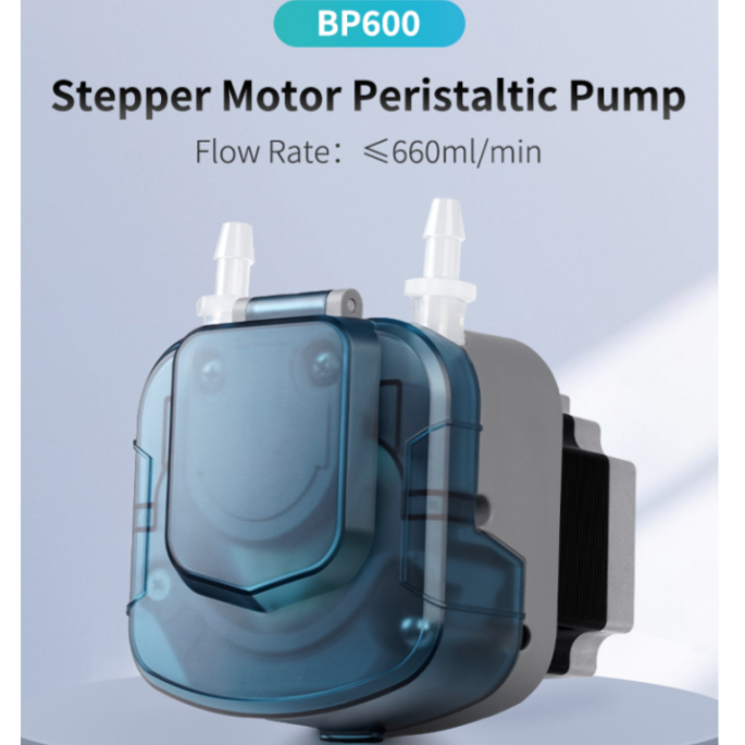 BP600 Stepper Motor Peristaltic Pump 0-660mL/min Lab Dosing Pump Long-Life Maintenance-Free