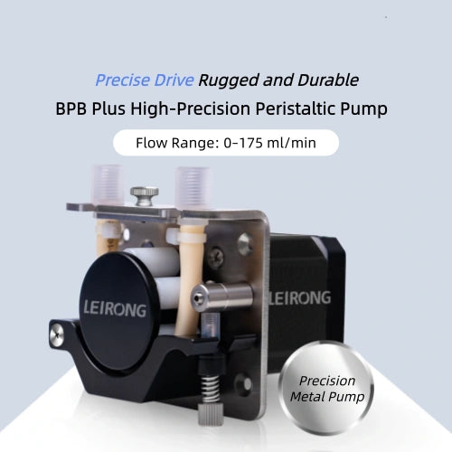 BPB Plus High Precision Peristaltic Pump Metal Head Stepper Motor 0-175ml/min Lab Medical Dispensing