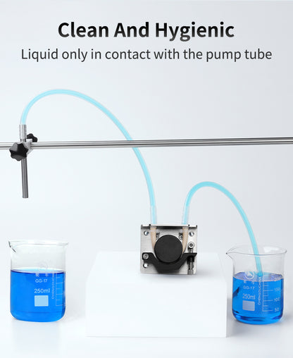 BPC Stepper Motor Peristaltic Pump Side View - Compact Design with Low Noise Operation
