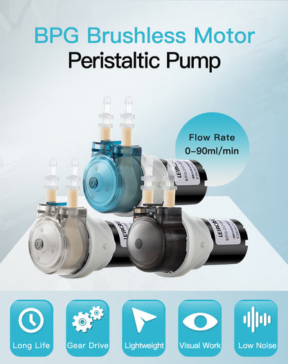 BPG Mini Peristaltic Pump with Brushless Motor, 12V /24v Brushless Motor Pump Long Life