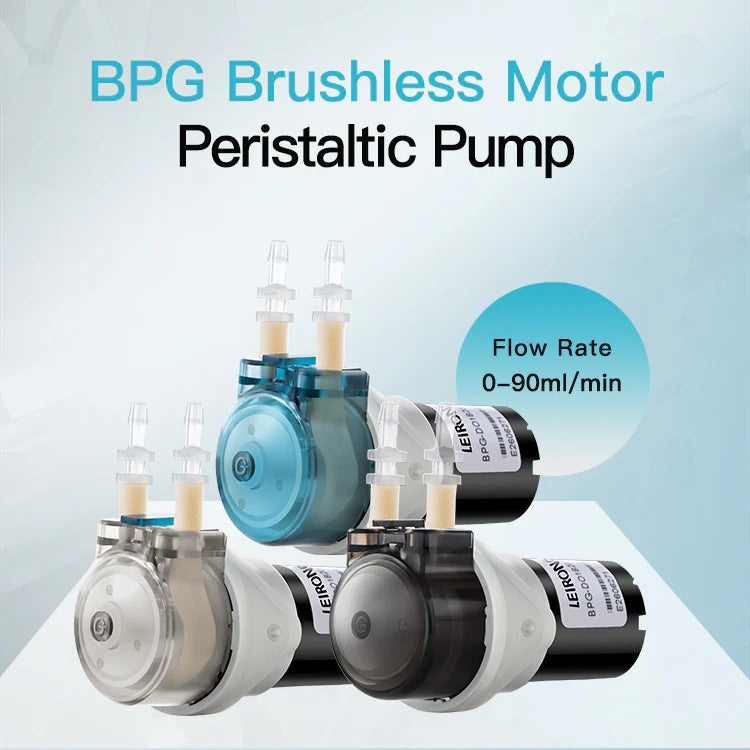 BPG Mini Peristaltic Pump, Brushless Motor, 12V/24V, 0-85ml/min