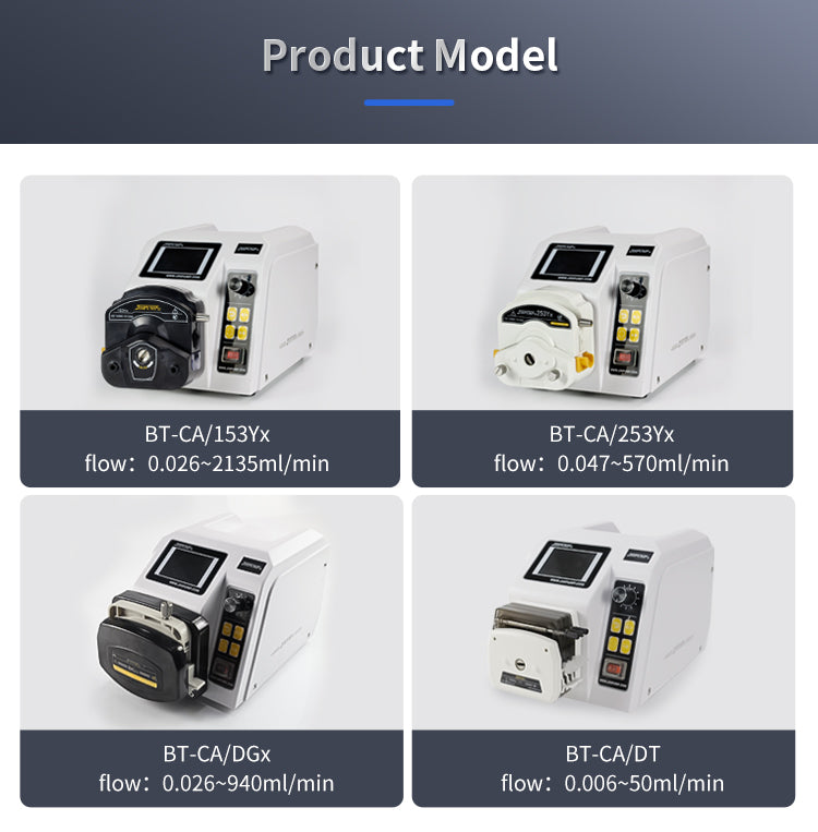 BT-100CA/DT Multi Channels Peristaltic Pump Lab, Multi Heads Pump with Tubing Liquid Pump AC110V -220V