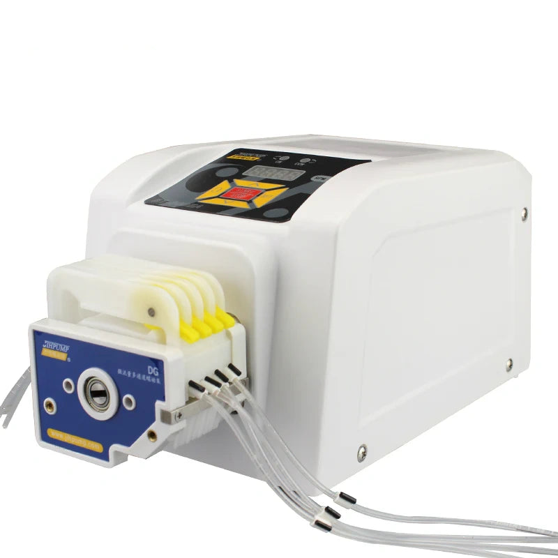 BT-100EA AC110V-AC220V Flow Adjustable Peristatlic Pump Variable Speed Low Volume Dispensing Liquid Replacing Tubing Rapidly