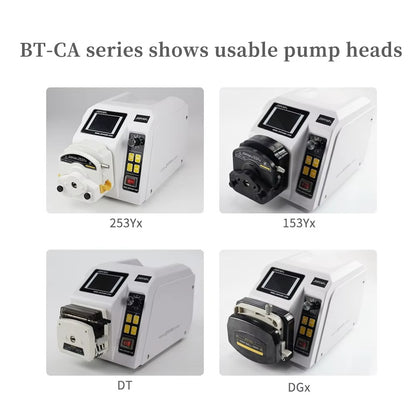 BT-600CA Series Intelligent Peristaltic Pump – Usable Pump Heads Overview
