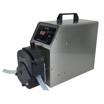 BW-600 Peristaltic Pump Stainless Steel Housing with Digital Display and Silicone Tubing - ForeShine Fluidic Solution
