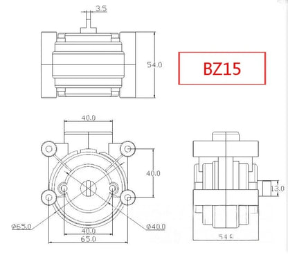 BZ25 /BZ15/SN15 /SN25 Peristaltic Pump Head with Pharmed BPT tubing