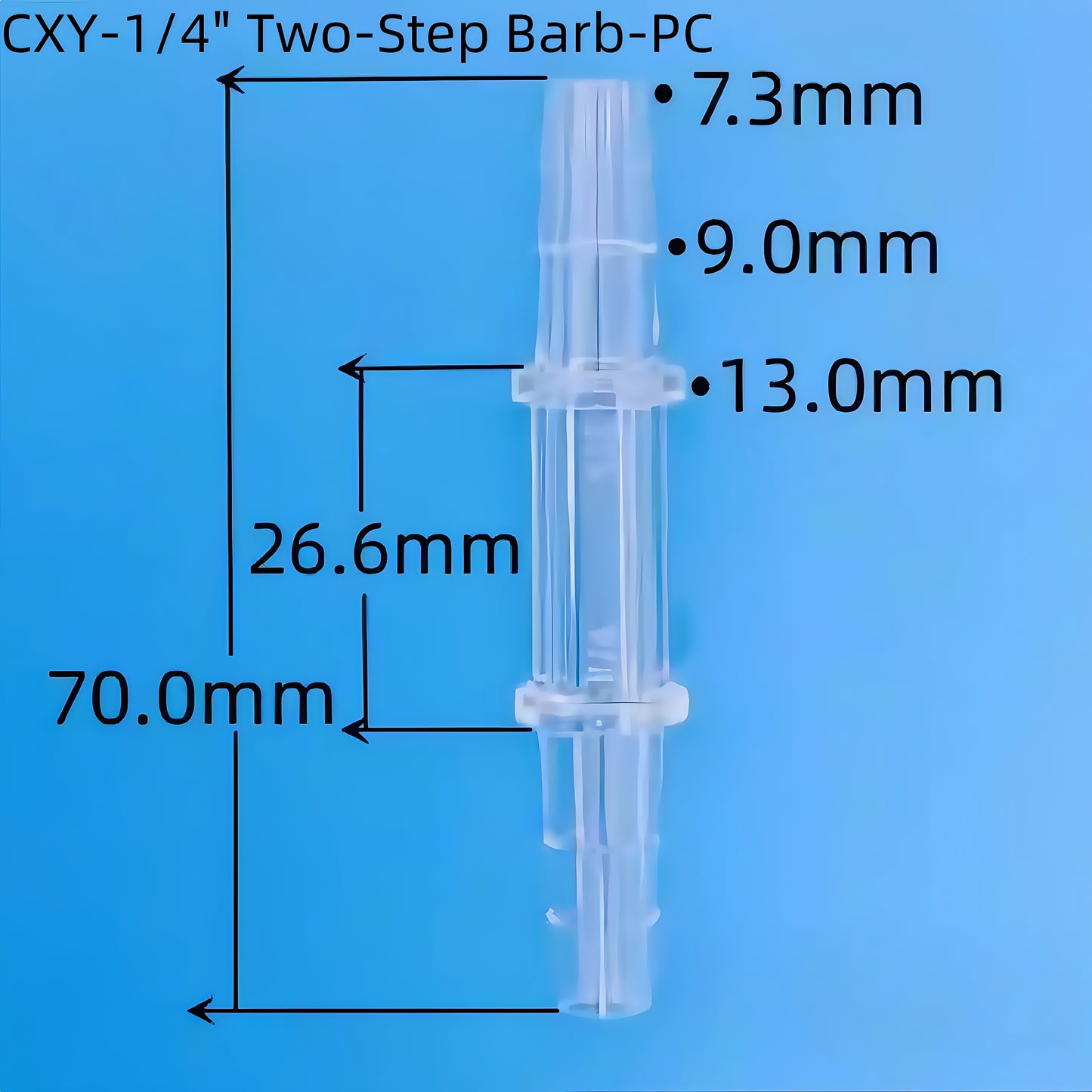 Equal Barb Hose Fittings – Food Grade Plastic Tube Connectors (PP)