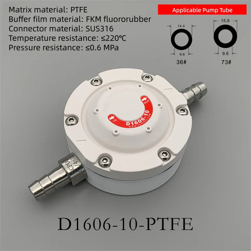 D1606-10 Three-Wing Pulsation Dampener for Peristaltic Pumps
