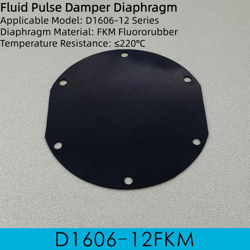 D1606 FKM Fluorine Rubber Buffer Film Gasket - Acid Alkali Resistant Pulse Damper