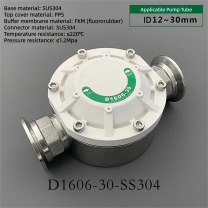 D1606-30 Pulsation Dampener Liquid Pulsation Damper Chemical Resist for Tubing 12-30mm ID