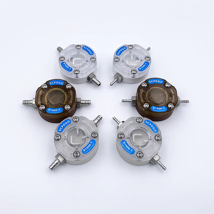 D1606-3 Micro Fluid Pulse Damper Liquid Pulsation Dampener Peristaltic Pump Buffer Rectifier for Tube 13# 14# 19# 16# 15#