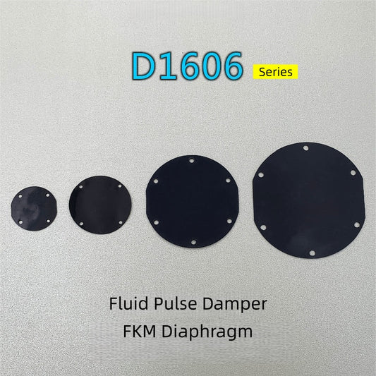 D1606  FKM Fluorine Rubber Buffer Film Gasket for Fluid Pulse Damper Acid and Alkali Resistant